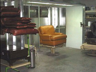 Coloration d'un fauteuil en cuir