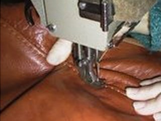 Couture sur cuir à la machine