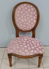 Recouvrement fauteuil Louis XV Apres