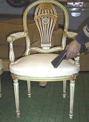 Nettoyage chaise tissu