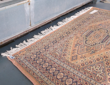 Soin des franges de tapis
