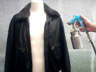Teinte de veste en cuir